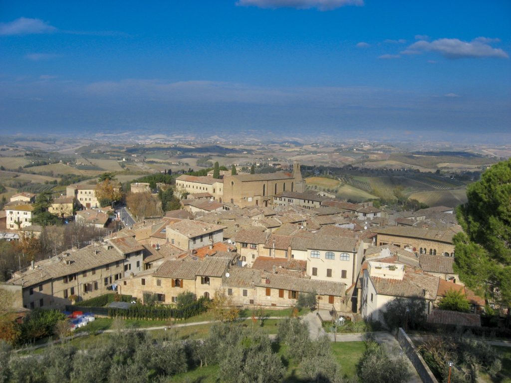 veduta dall'alto del borgo