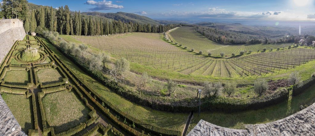 Vista panoramica sulle tenute Ricasoli