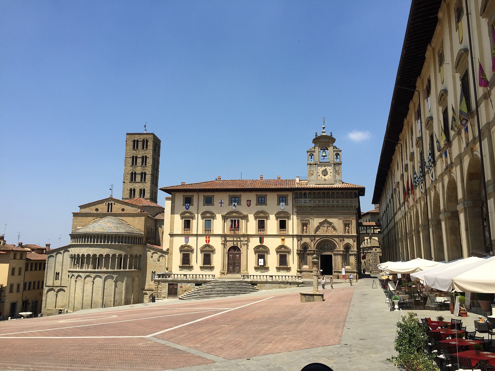 Piazza Grande ad Arezzo, sede della Giostra del Saracino