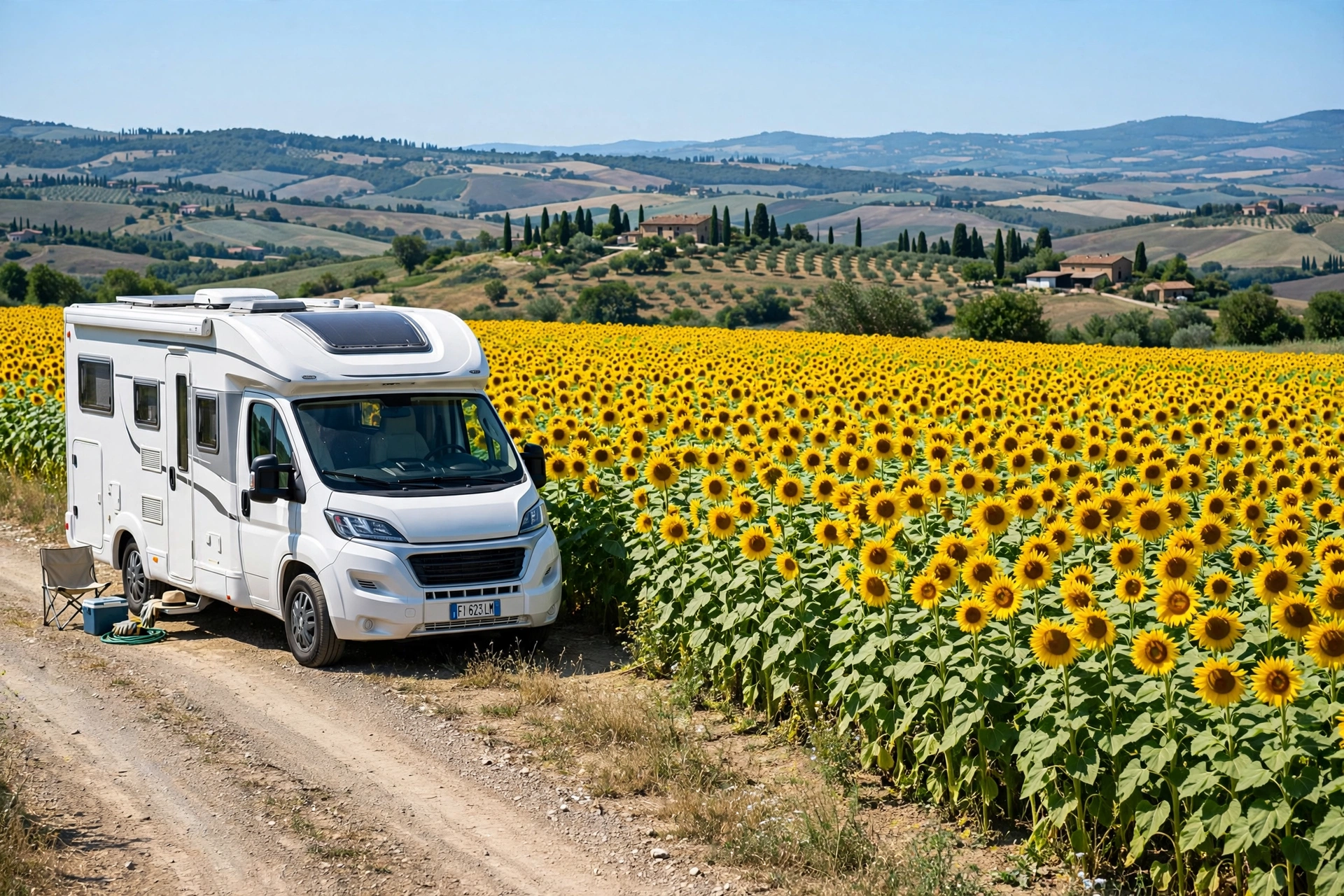 Vita da camper in Toscana, immagine illustrativa (Montevarchi)