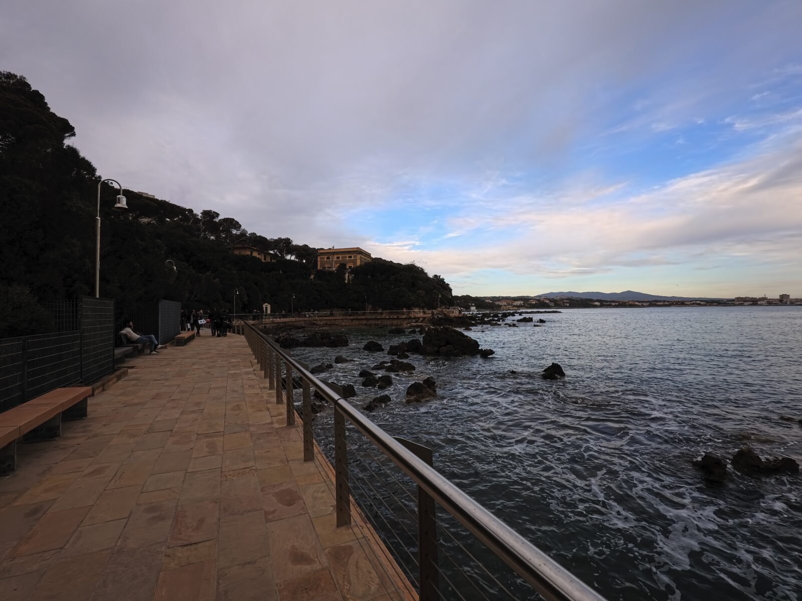 Tramonto sulle scogliere di Castiglioncello