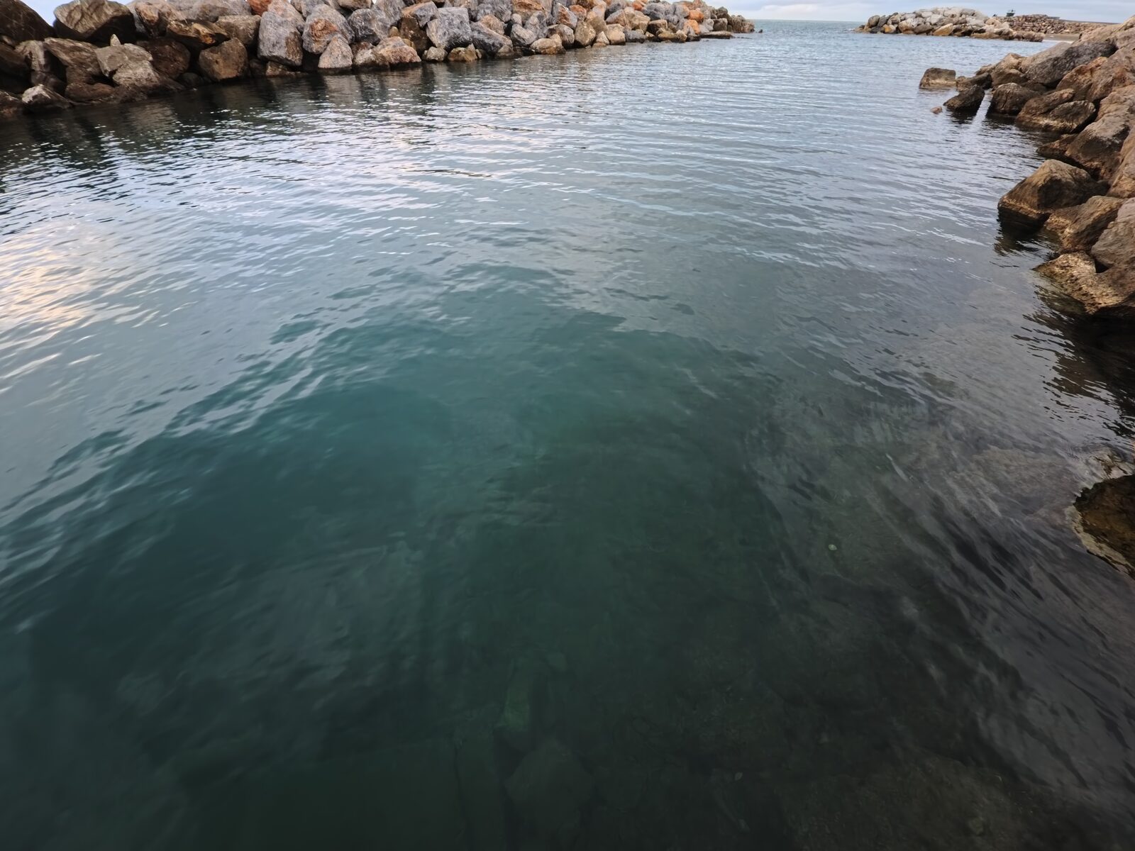 Foce dell'Arno vicino all'area di sosta camper di Marina di Pisa