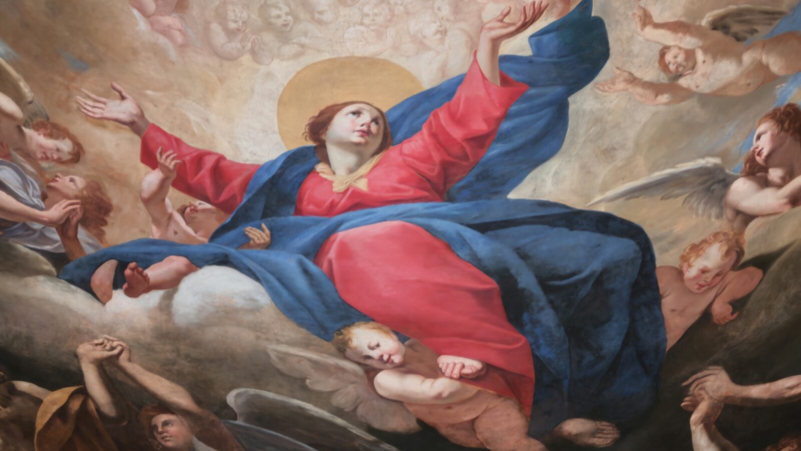 Affresco dell'Assunzione nel Museo dell'Opera del Duomo di Pisa