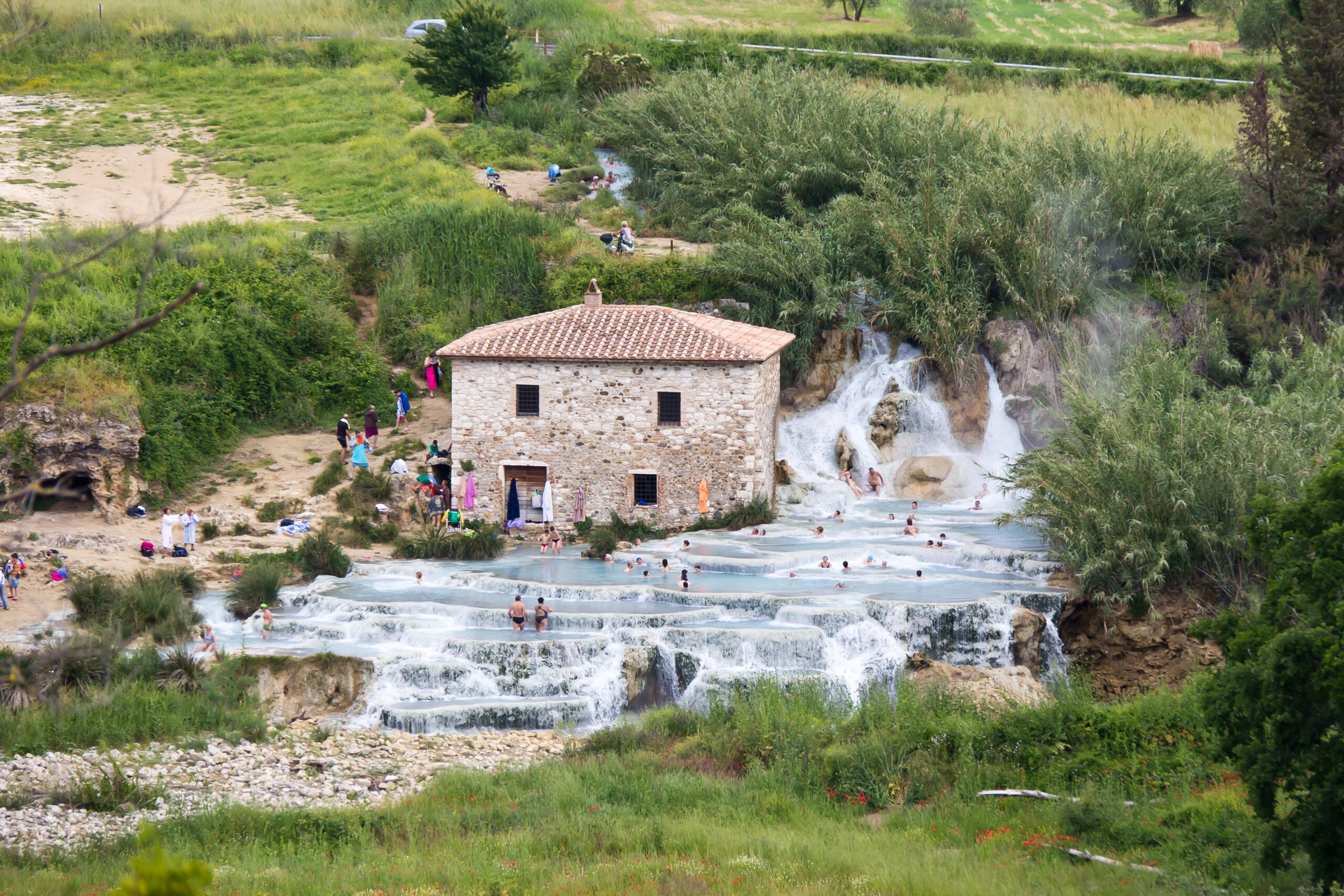 Piscine termali del resort Terme di Saturnia in Maremma